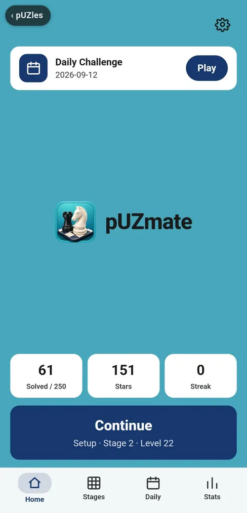 Screenshot of pUZmate