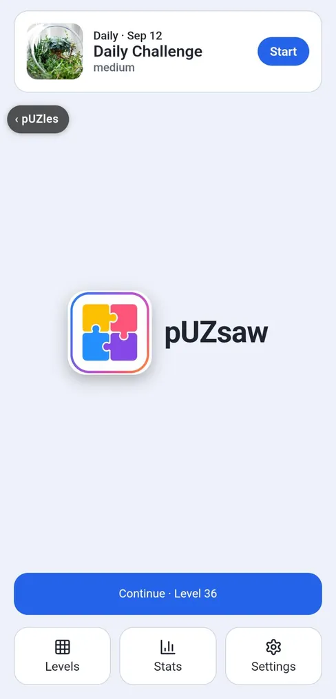 Screenshot of pUZsaw